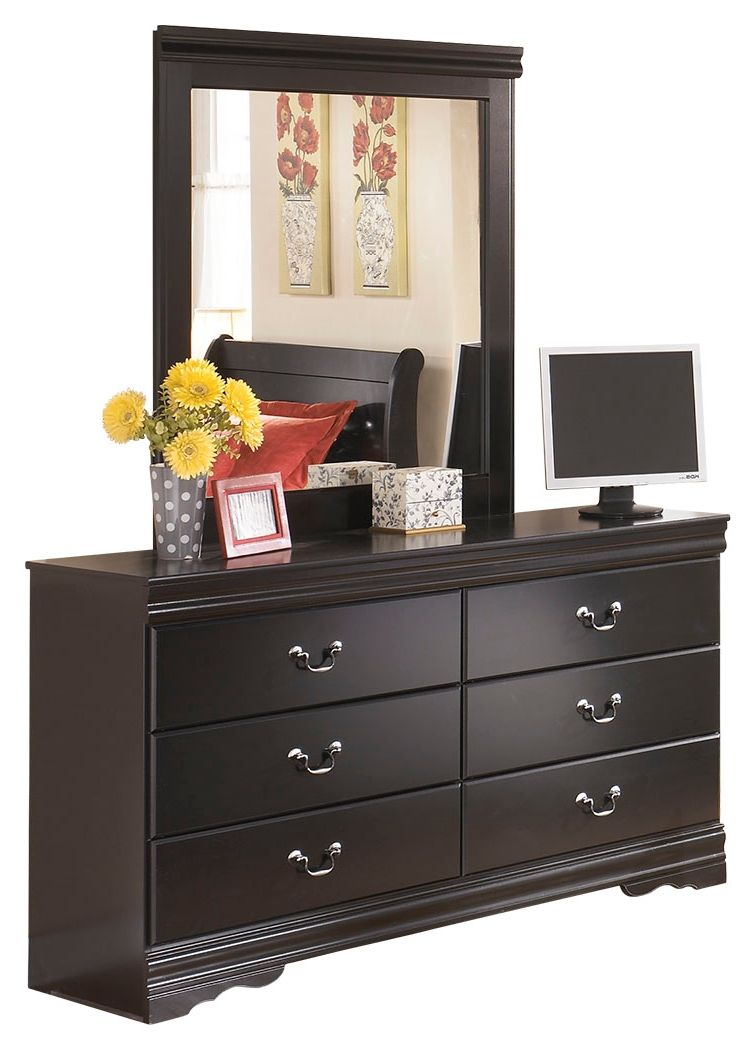 Huey Vineyard - Black - Dresser, Mirror - Urban Living Furniture (Los Angeles, CA)