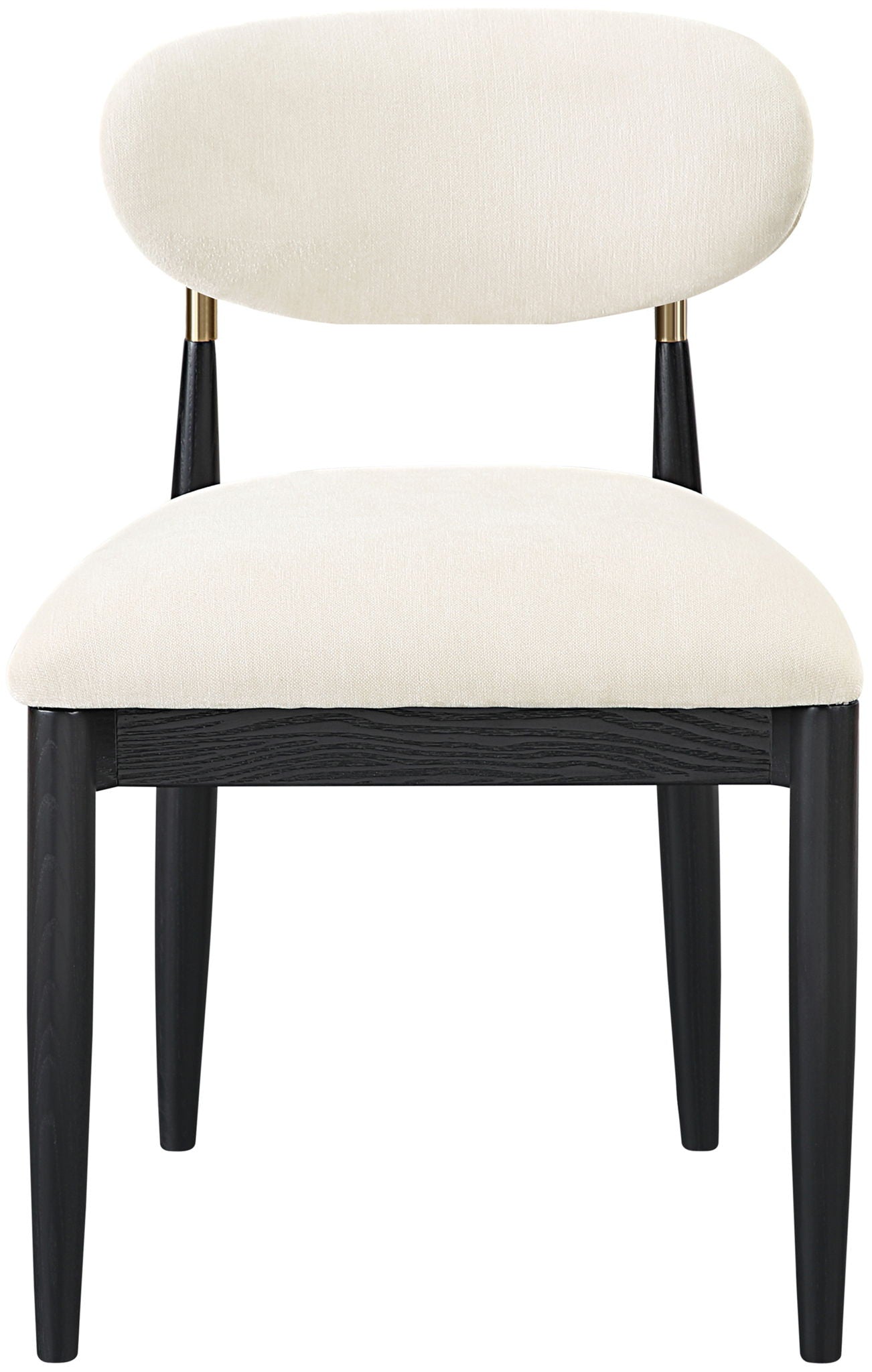 Riccio - Fabric Dining Side Chair (Set of 2) - Black And Gold Frame - Urban Living Furniture (Los Angeles, CA)