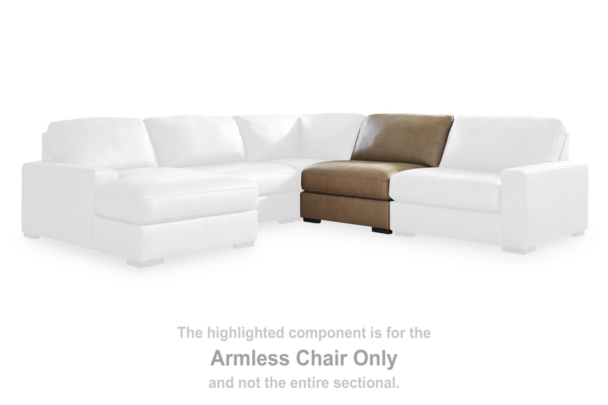 Veronella - Armless Chair - Sahara - Urban Living Furniture (Los Angeles, CA)