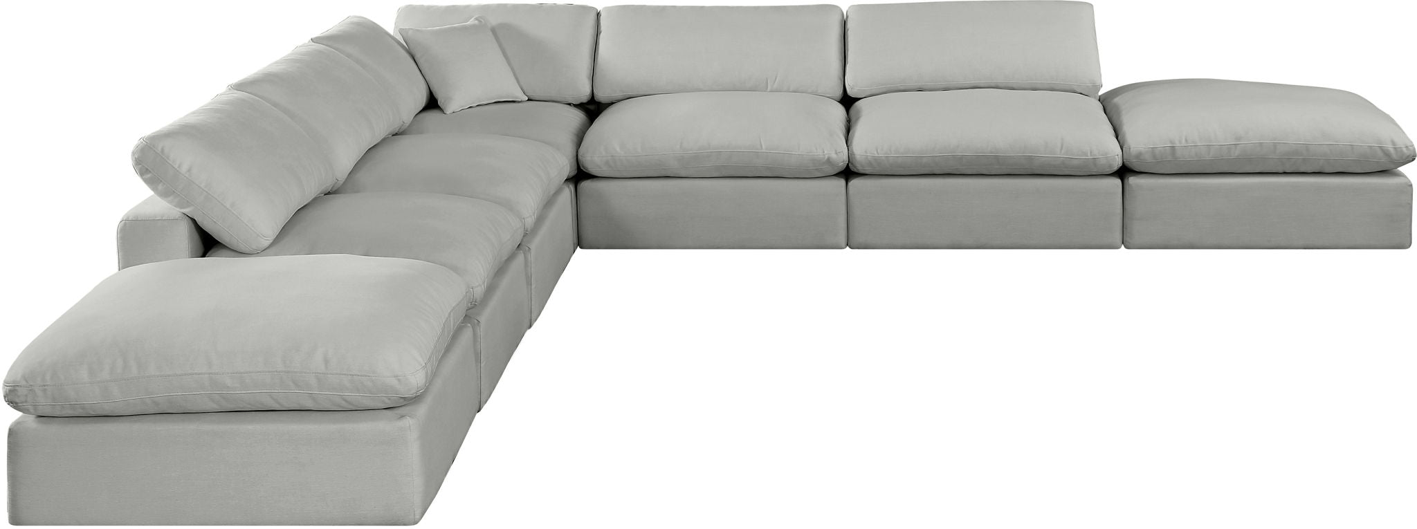 Comfy - 7 Piece Linen Modular Corner Sectional - Urban Living Furniture (Los Angeles, CA)