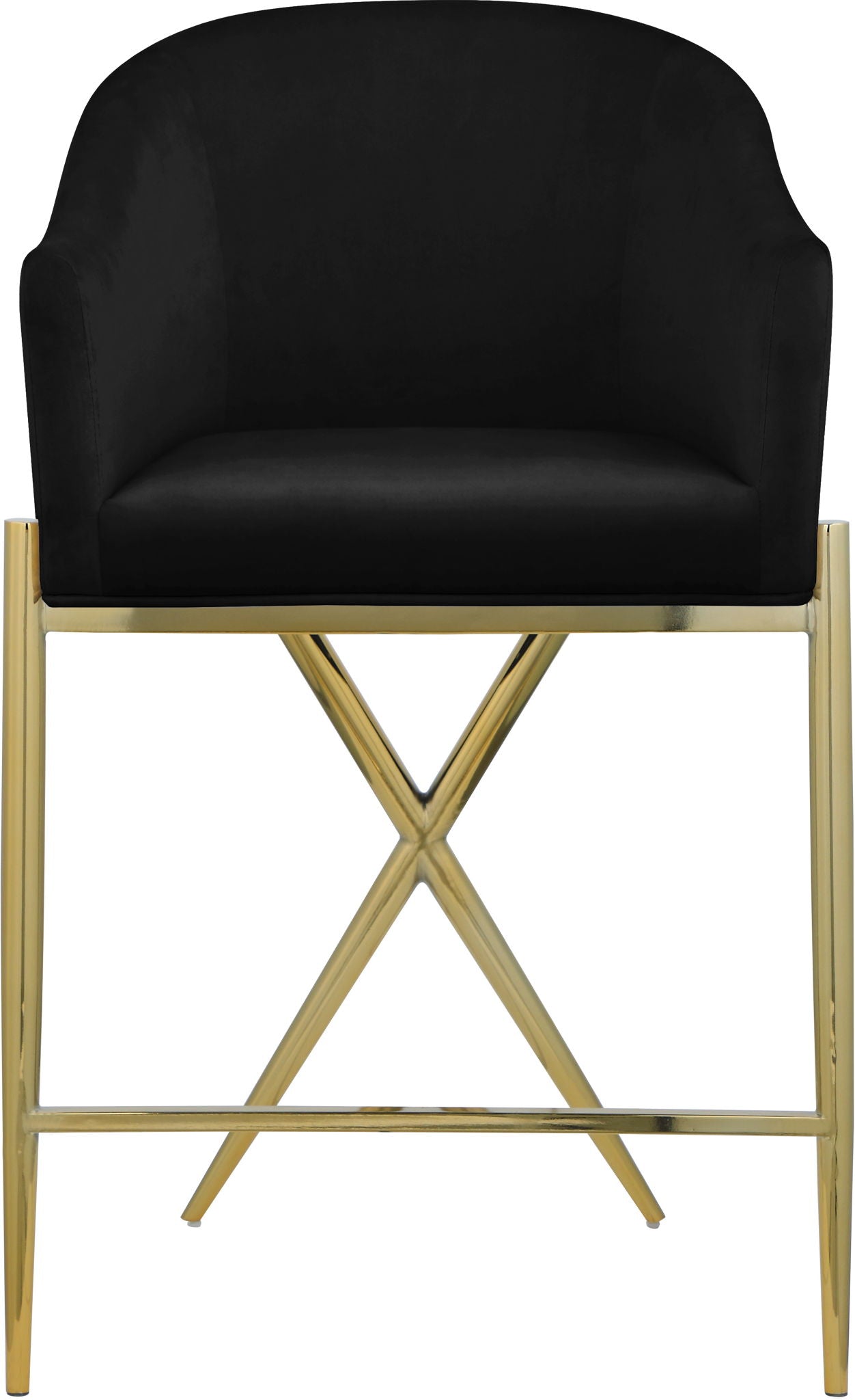 Xavier - Counter Stool with Gold Legs - Urban Living Furniture (Los Angeles, CA)