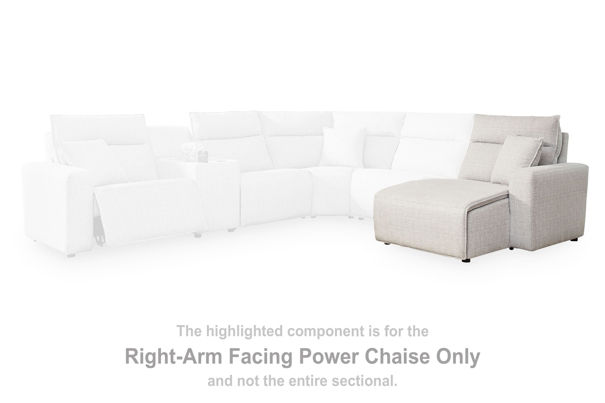 Modmax II - RAF Press Back Power Chaise - Stone - Urban Living Furniture (Los Angeles, CA)