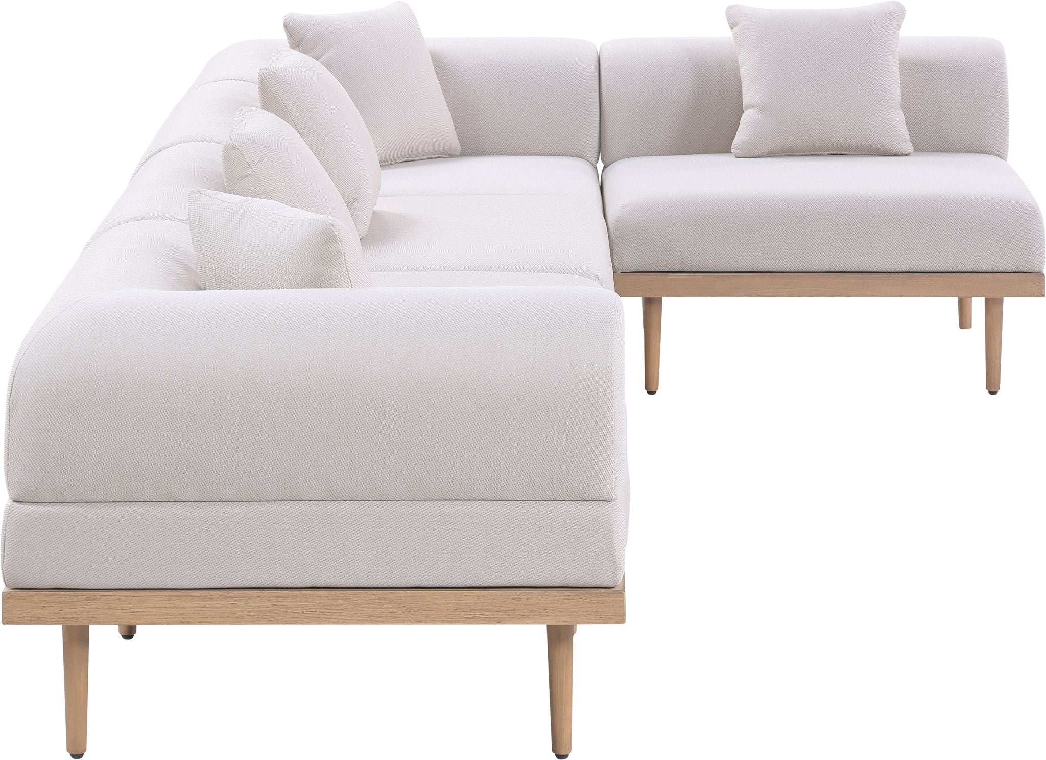 Laguna - 5 Piece 106.5" Upholstered Outdoor Patio Modular Sectional - Urban Living Furniture (Los Angeles, CA)
