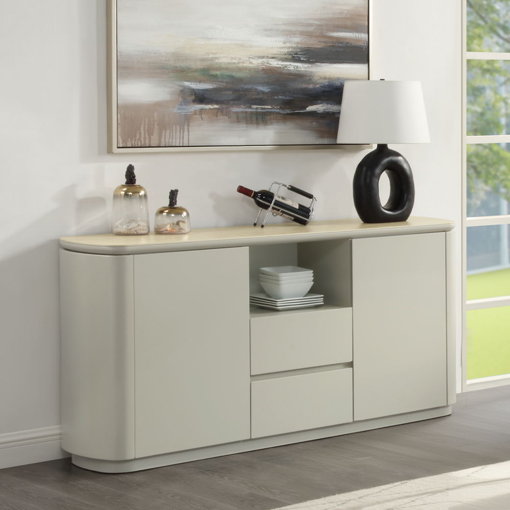 Ingram - Server - Ceramic Top & Light Gray Finish - Urban Living Furniture (Los Angeles, CA)