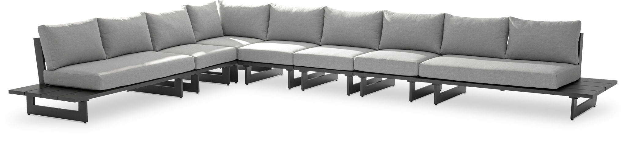 Maldives - 7 Piece Water Resistant Outdoor Patio Modular Sectional With Gray Base - Urban Living Furniture (Los Angeles, CA)
