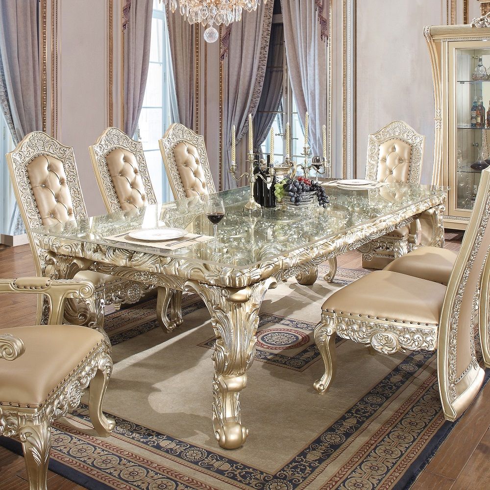 Vatican - Dining Table - Champagne Silver - Urban Living Furniture (Los Angeles, CA)