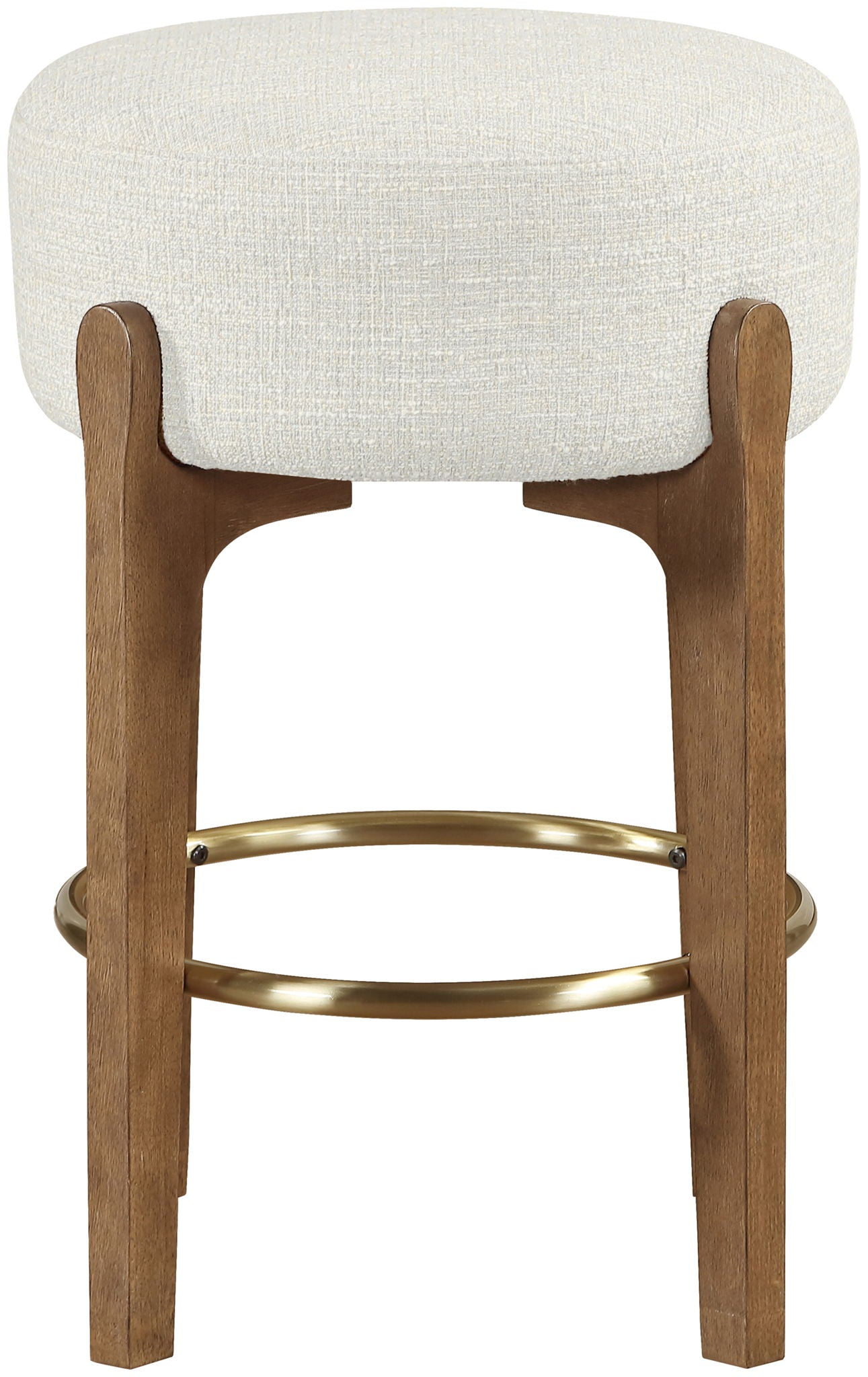 Torino - Backless Counter Stool With Brushed Brown Base (Set of 2)