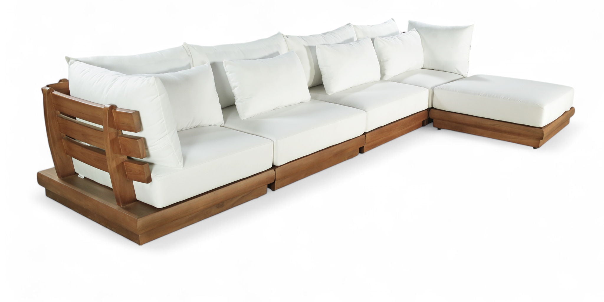 Mirella - 5 Piece Water Resistant Fabric Upholstered Outdoor Patio Modular Sectional - Urban Living Furniture (Los Angeles, CA)