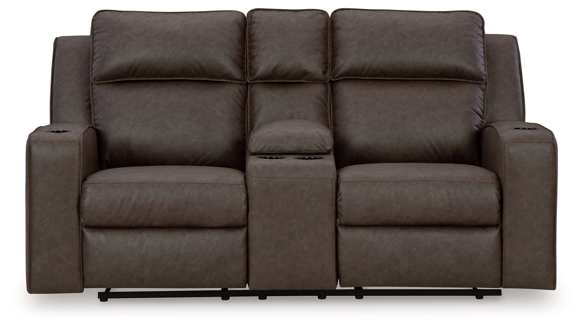 Lavenhorne - Granite - Dbl Rec Loveseat W/Console - Urban Living Furniture (Los Angeles, CA)