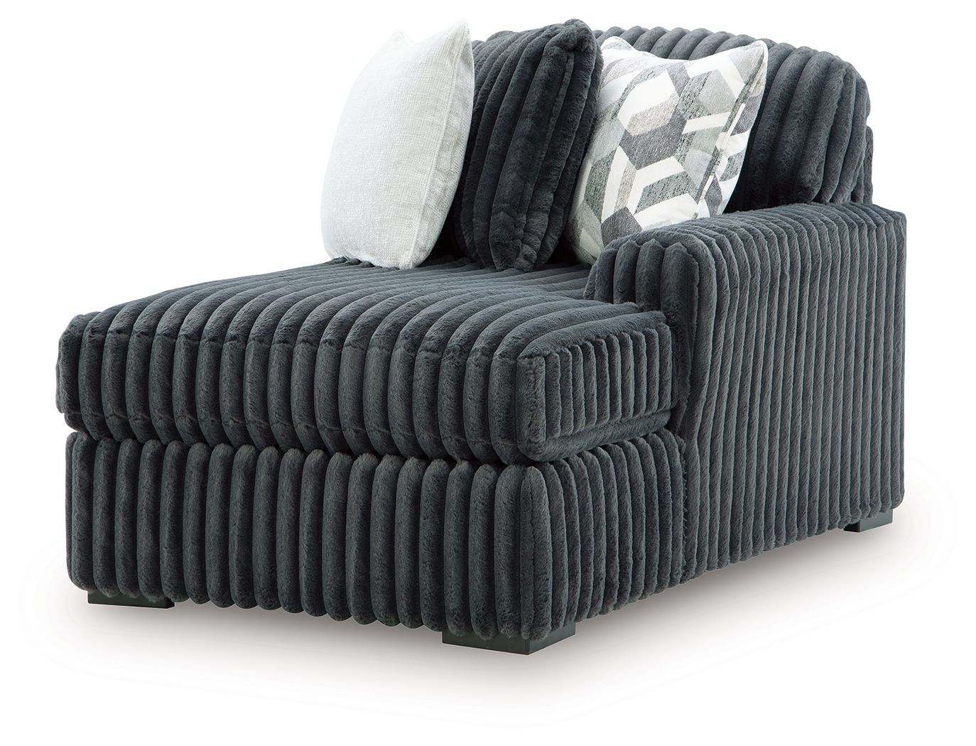 Midnight-Madness - RAF Corner Chaise - Gunmetal - Urban Living Furniture (Los Angeles, CA)