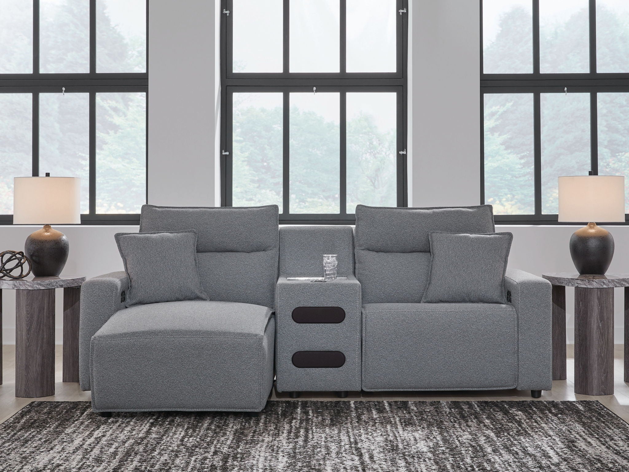 ModMax II - Salt And Pepper - Reclining Sectional - Urban Living Furniture (Los Angeles, CA)