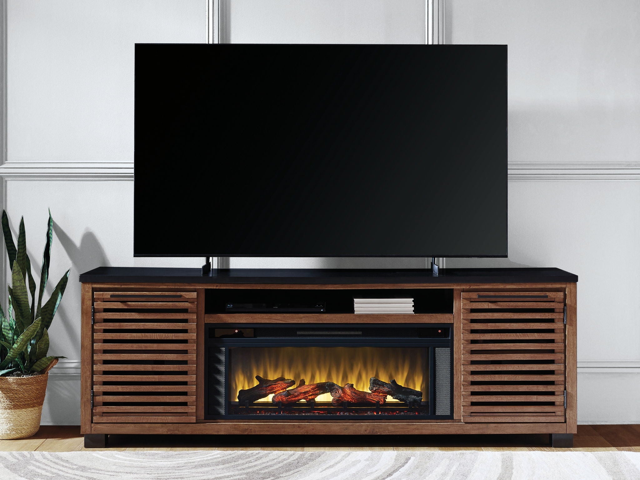 Kallari - TV Stand With Fireplace Option - Urban Living Furniture (Los Angeles, CA)