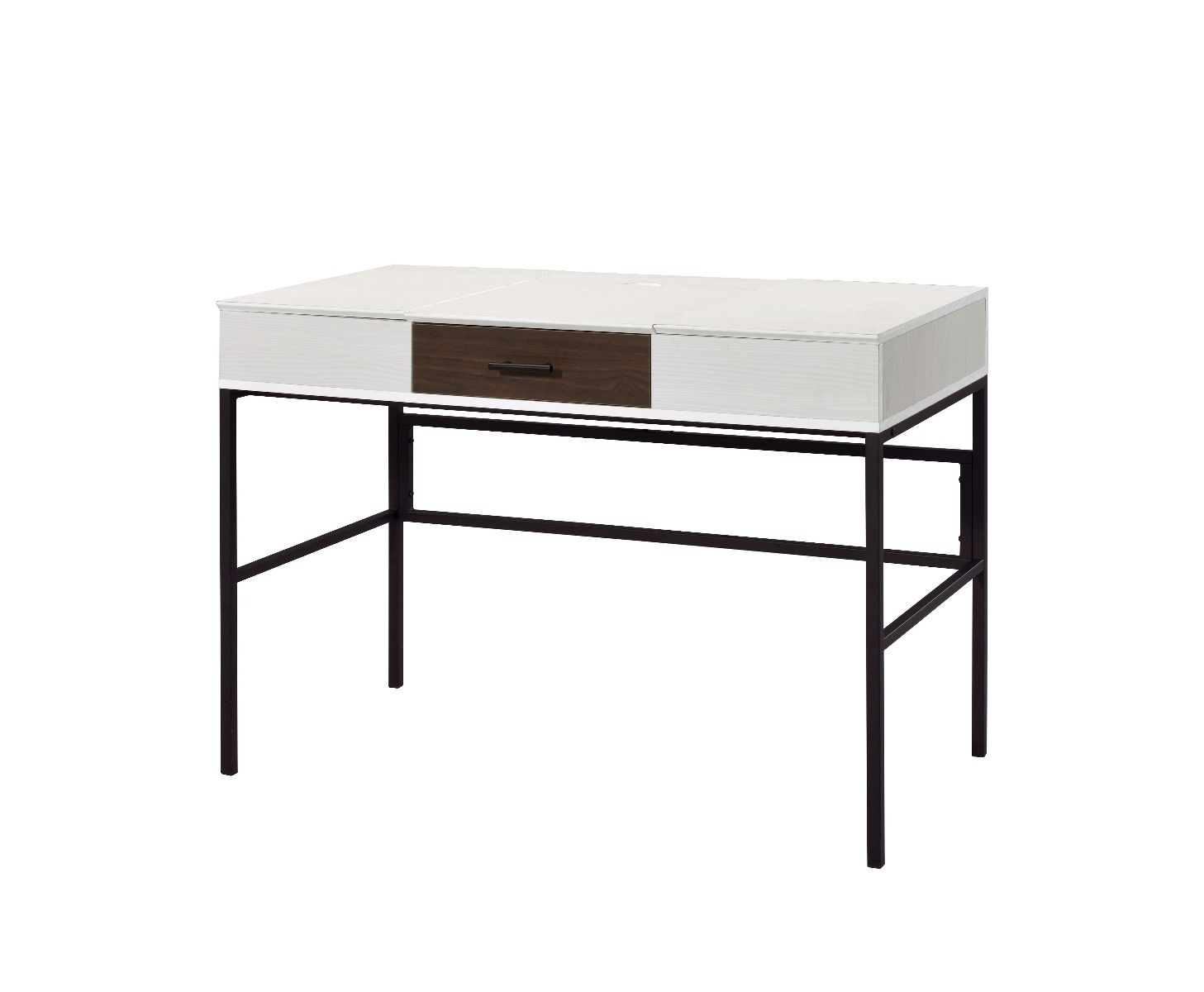 Verster - Writing Desk With USB - Natural & Black - Urban Living Furniture (Los Angeles, CA)