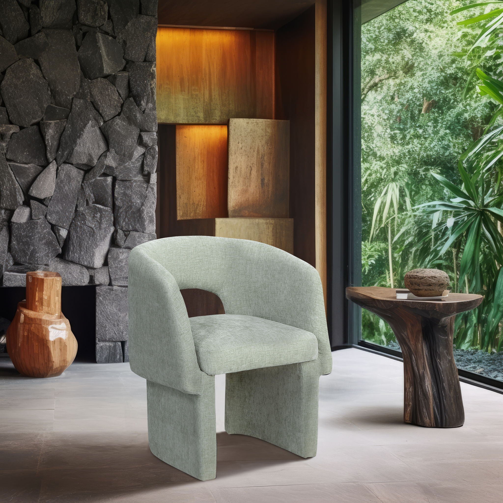 Emmet - Chenille Dining Chair / Accent Chair - Urban Living Furniture (Los Angeles, CA)