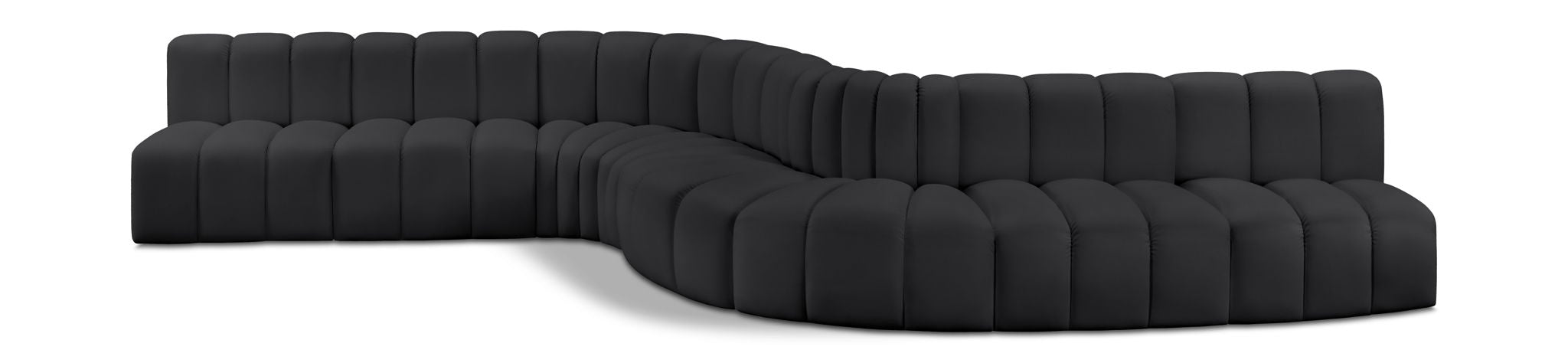 Arc - Faux Leather 8 Piece Curved Modular Sofa - Urban Living Furniture (Los Angeles, CA)