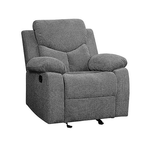 Kalen - Motion Glider Recliner - Gray Chenille - Urban Living Furniture (Los Angeles, CA)