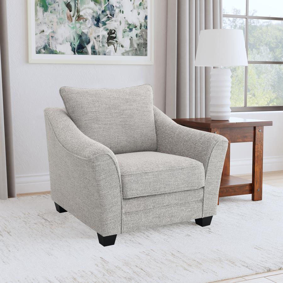 Tomkins - Boucle Upholstered Chair - Light Gray - Urban Living Furniture (Los Angeles, CA)