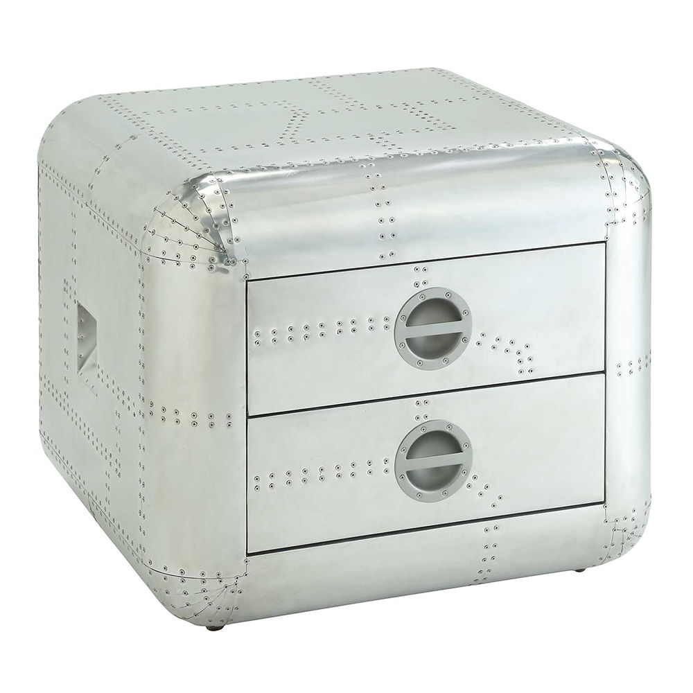 Brancaster - 22" End Table - Aluminum - Urban Living Furniture (Los Angeles, CA)