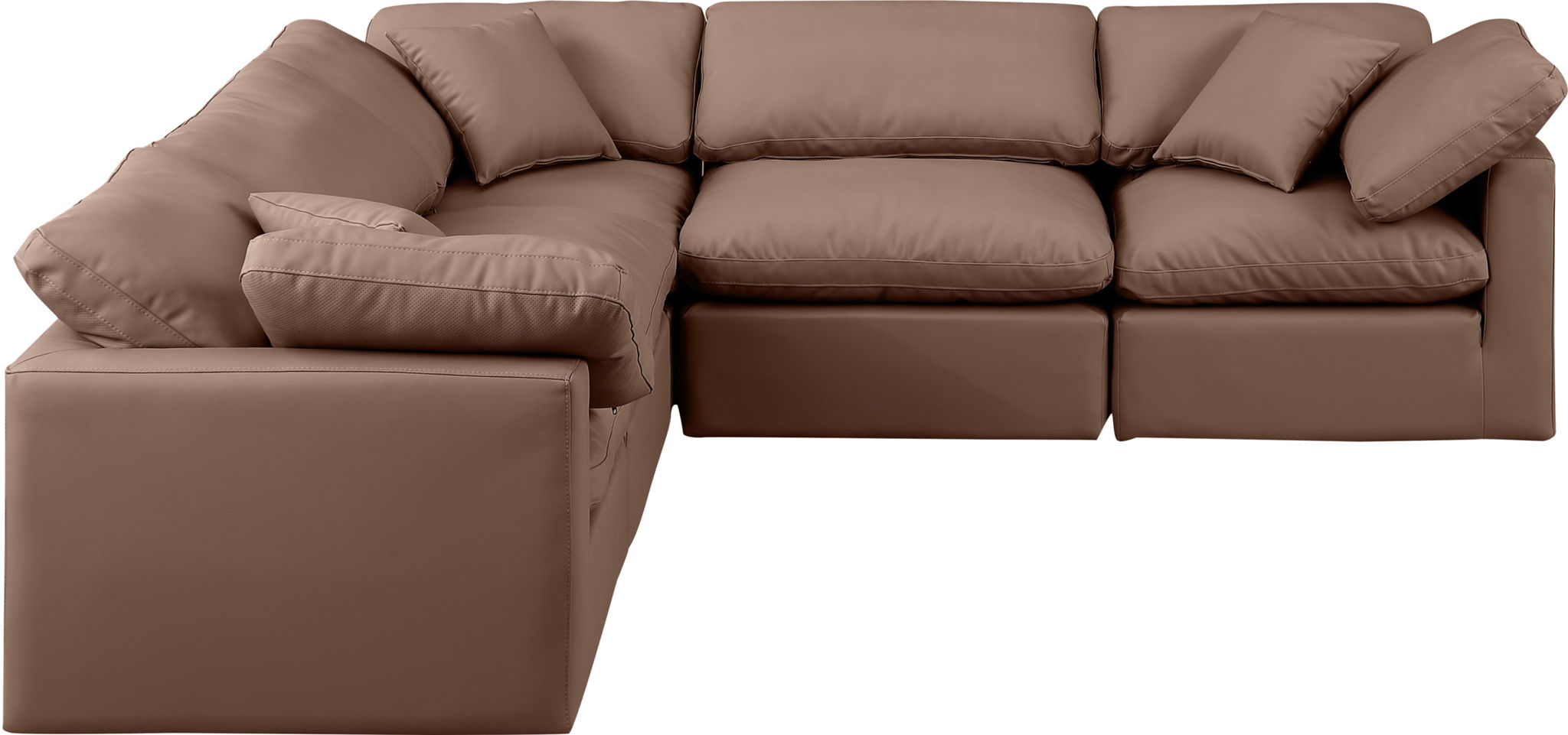 Indulge - Faux Leather 5 Piece Modular Corner Sectional - Urban Living Furniture (Los Angeles, CA)