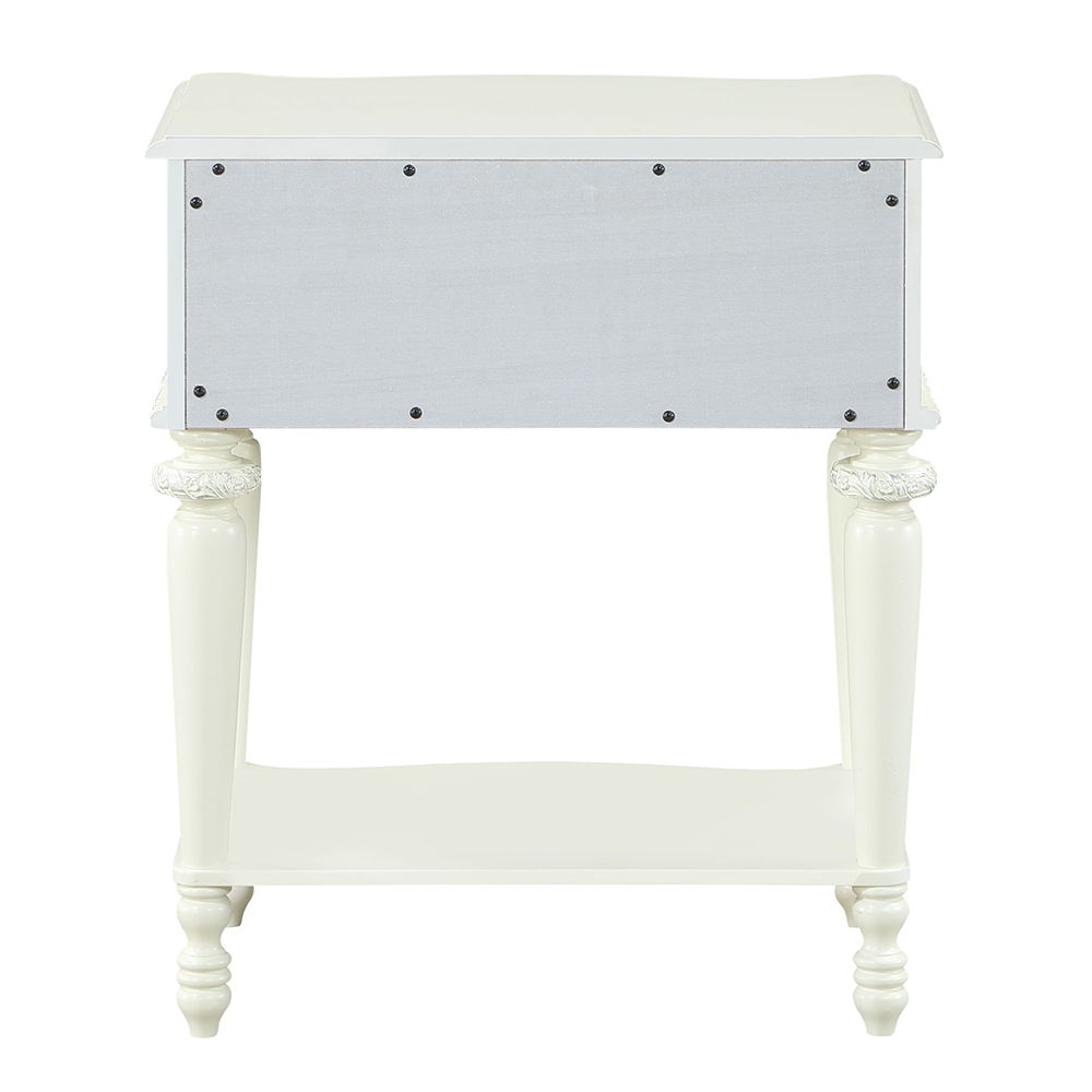 Dorothy - Nightstand With 1 Drawer - Ivory - Urban Living Furniture (Los Angeles, CA)