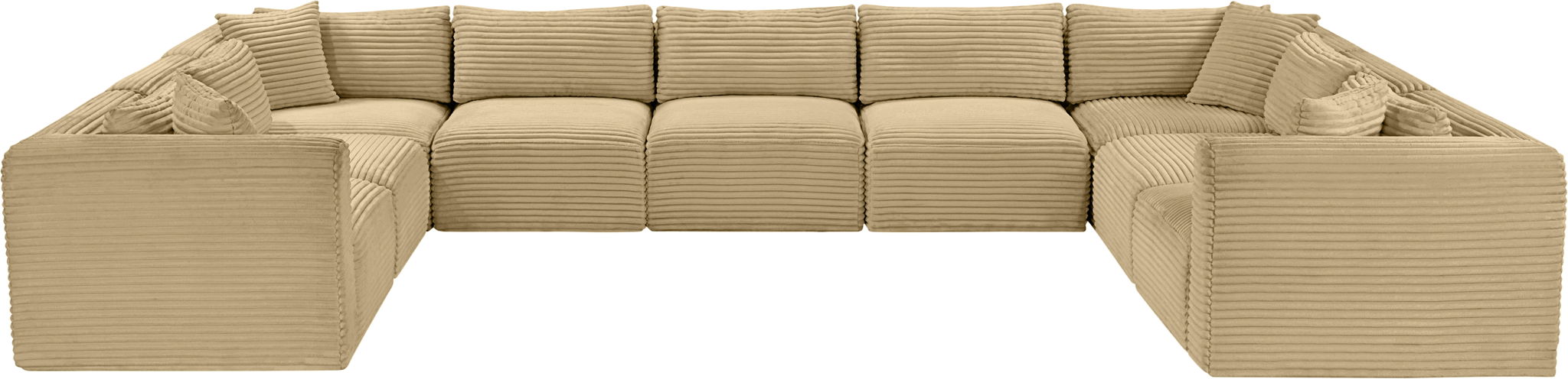 Shaggy - Fabric 9 Piece Modular U-Shaped Sectional - Urban Living Furniture (Los Angeles, CA)