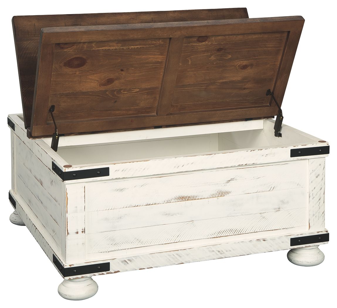 Wystfield - White / Brown - Cocktail Table with Storage - Urban Living Furniture (Los Angeles, CA)