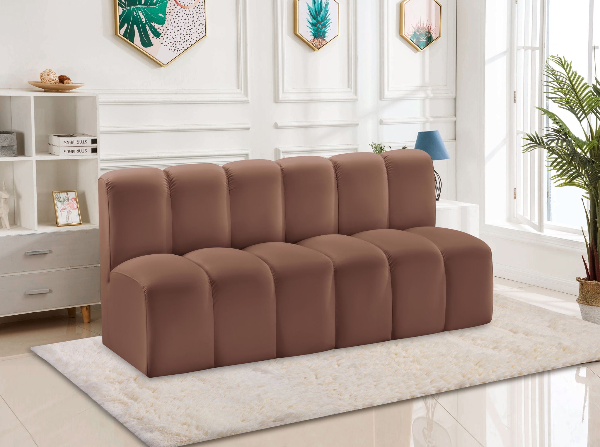 Arc - Faux Leather 2 Seats Modular Sofa - Urban Living Furniture (Los Angeles, CA)