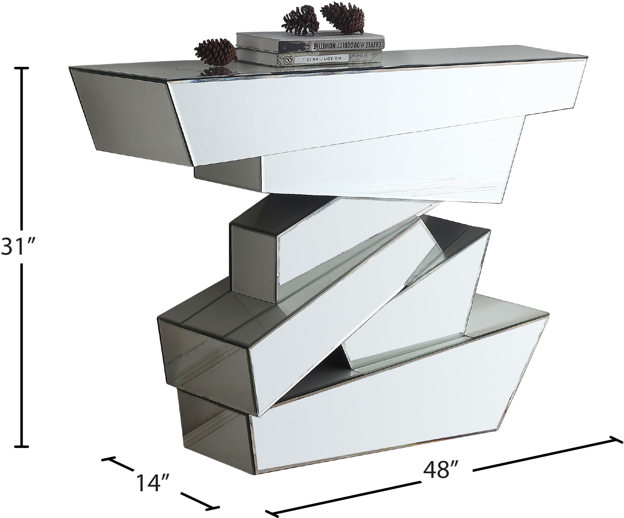 Jade - Console Table - Pearl Silver - Urban Living Furniture (Los Angeles, CA)