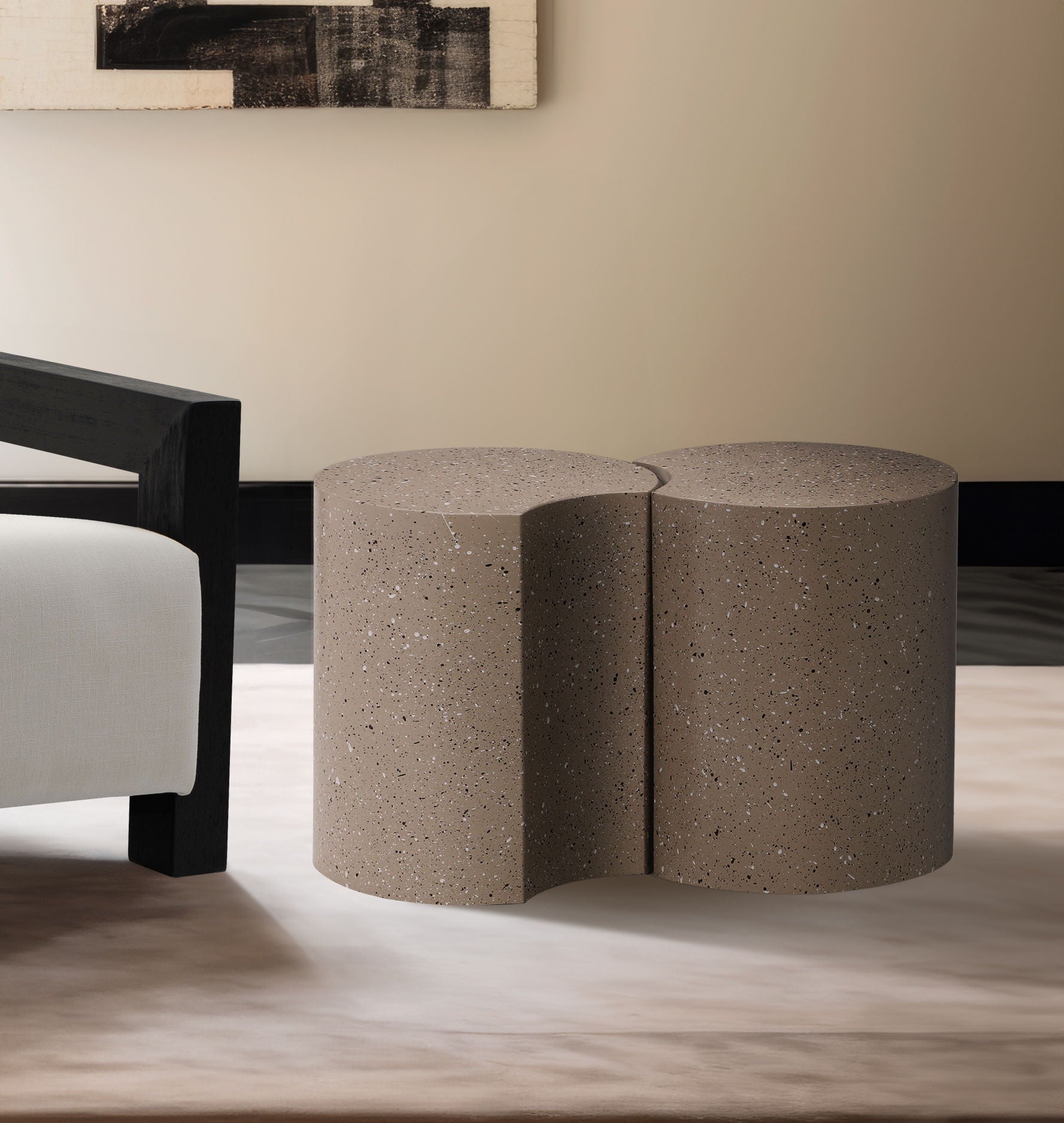 Dimple - 2 Piece Modular End Table - Terazzo Finish - Urban Living Furniture (Los Angeles, CA)