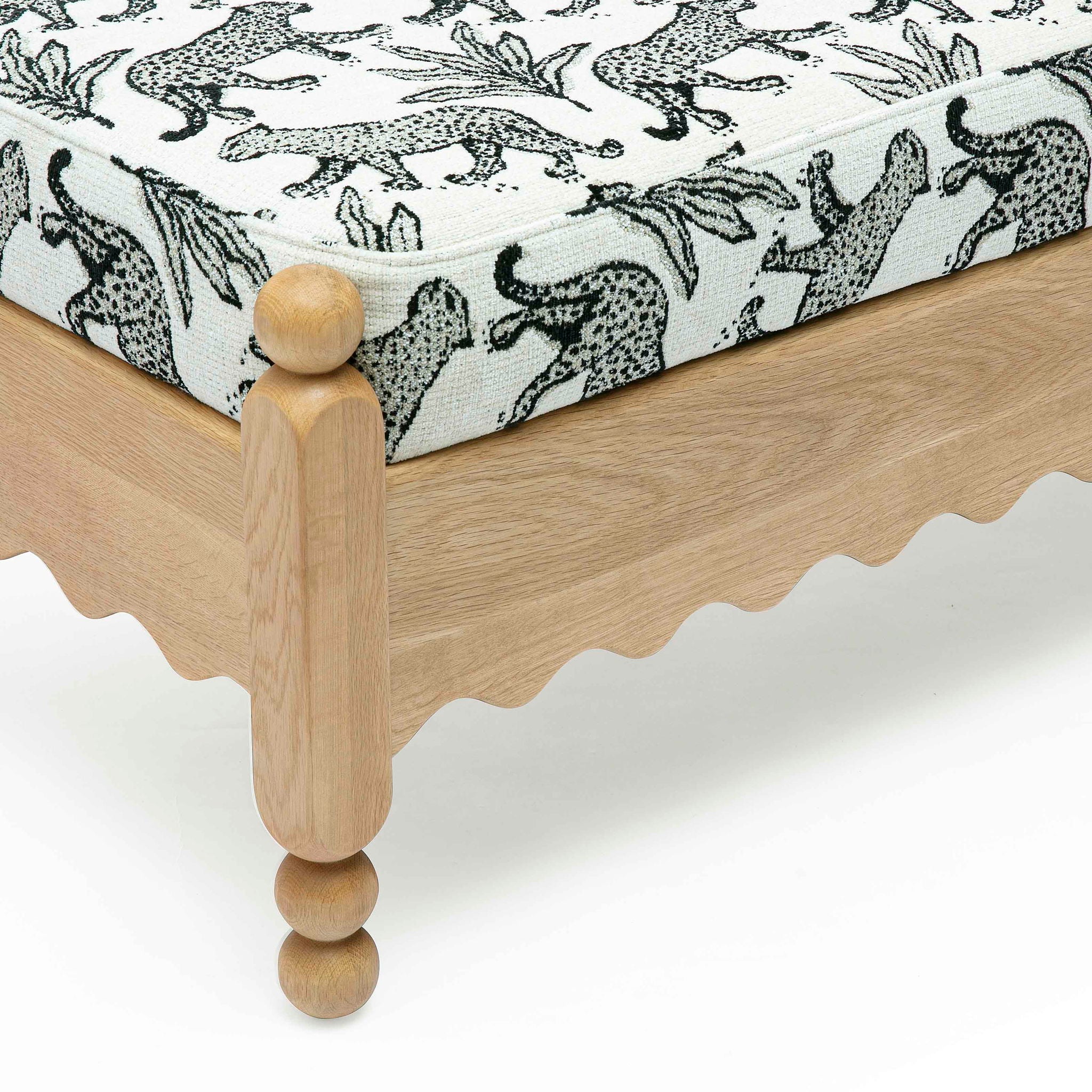 Thelma - Leopard Jacquard Bench