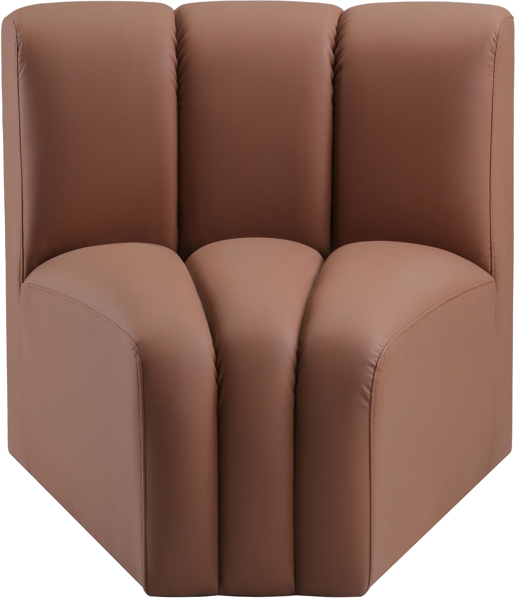 Arc - Faux Leather Curved Corner Chair - Urban Living Furniture (Los Angeles, CA)
