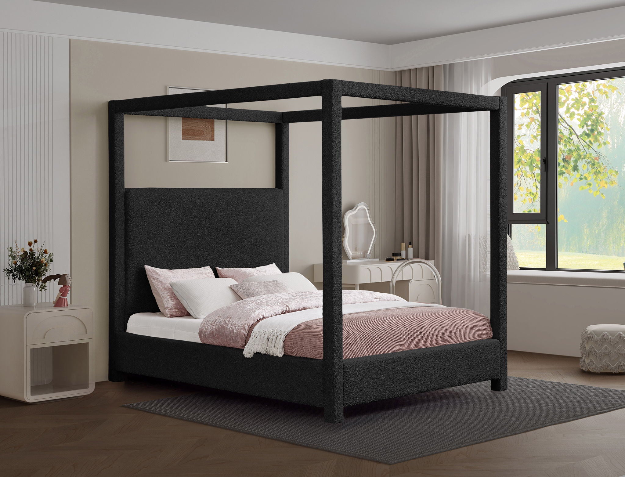 Eden - Boucle Fabric Upholstered Bed - Urban Living Furniture (Los Angeles, CA)