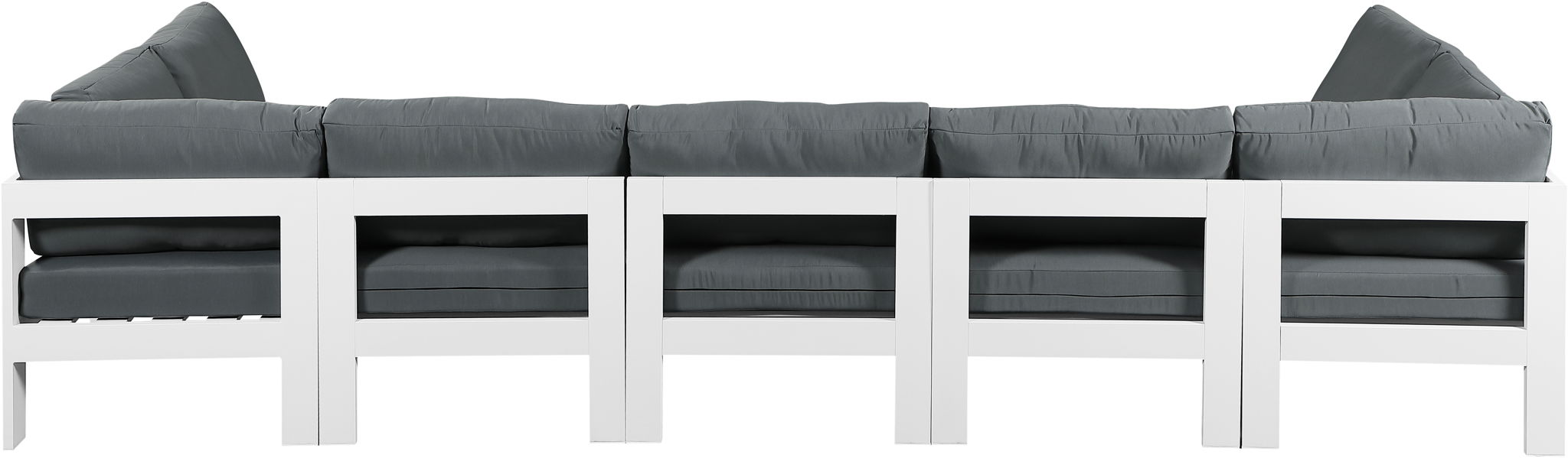 Nizuc - Outdoor Patio 7 Piece Modular Sectional With White Frame - Urban Living Furniture (Los Angeles, CA)