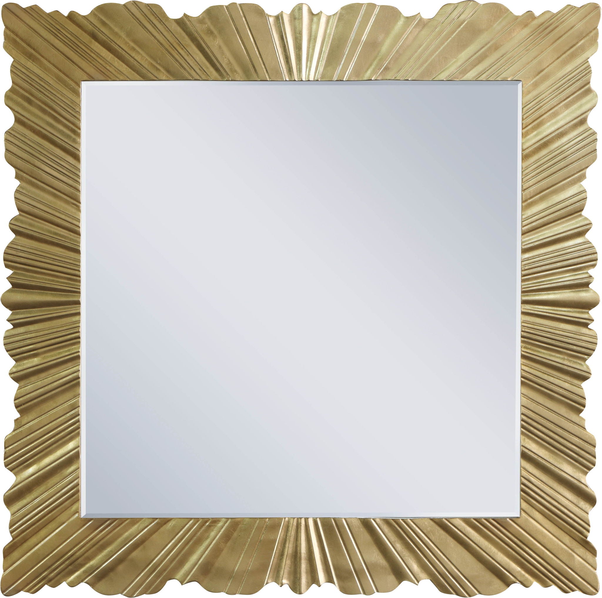 Golda - Leaf Mirror - Gold - Urban Living Furniture (Los Angeles, CA)