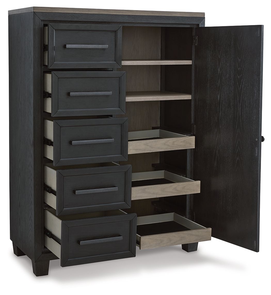 Foyland - Black / Brown - Door Chest - Urban Living Furniture (Los Angeles, CA)