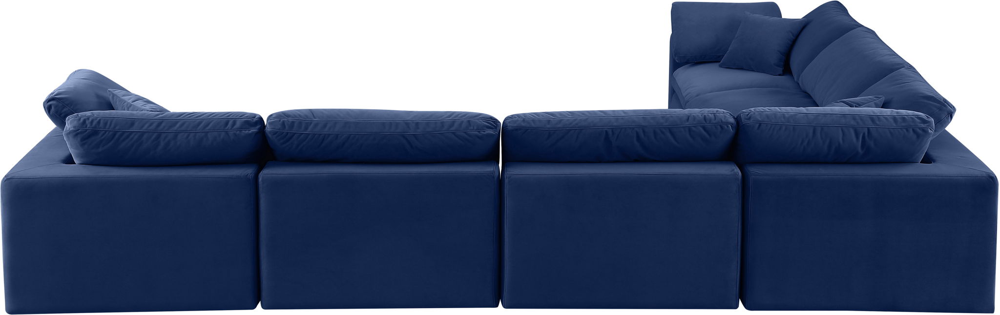 Comfy - 6 Piece Velvet Modular Corner Sectional - Urban Living Furniture (Los Angeles, CA)