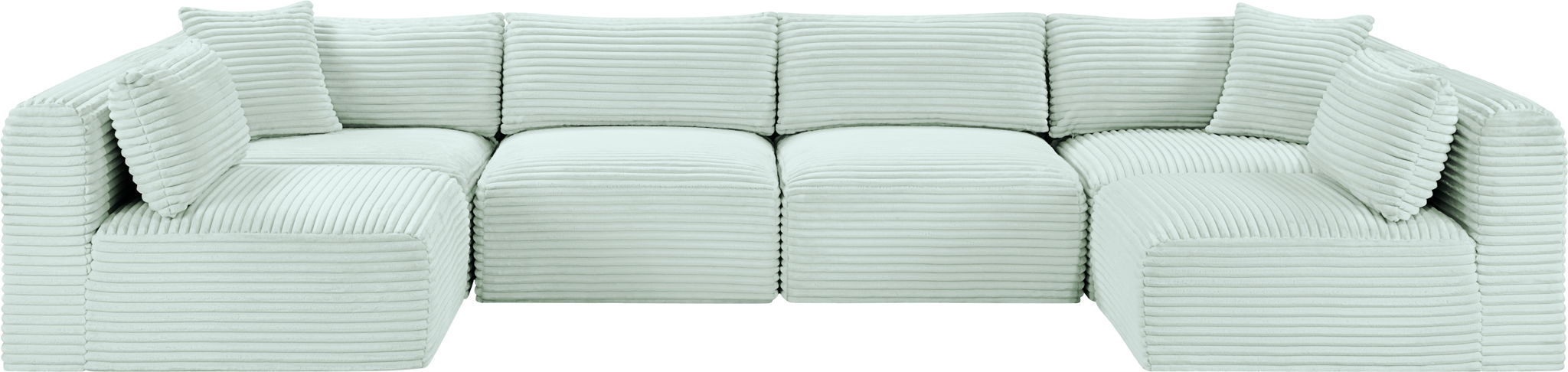 Shaggy - 6 Piece Modular U-Shaped Armless Sectional - Urban Living Furniture (Los Angeles, CA)