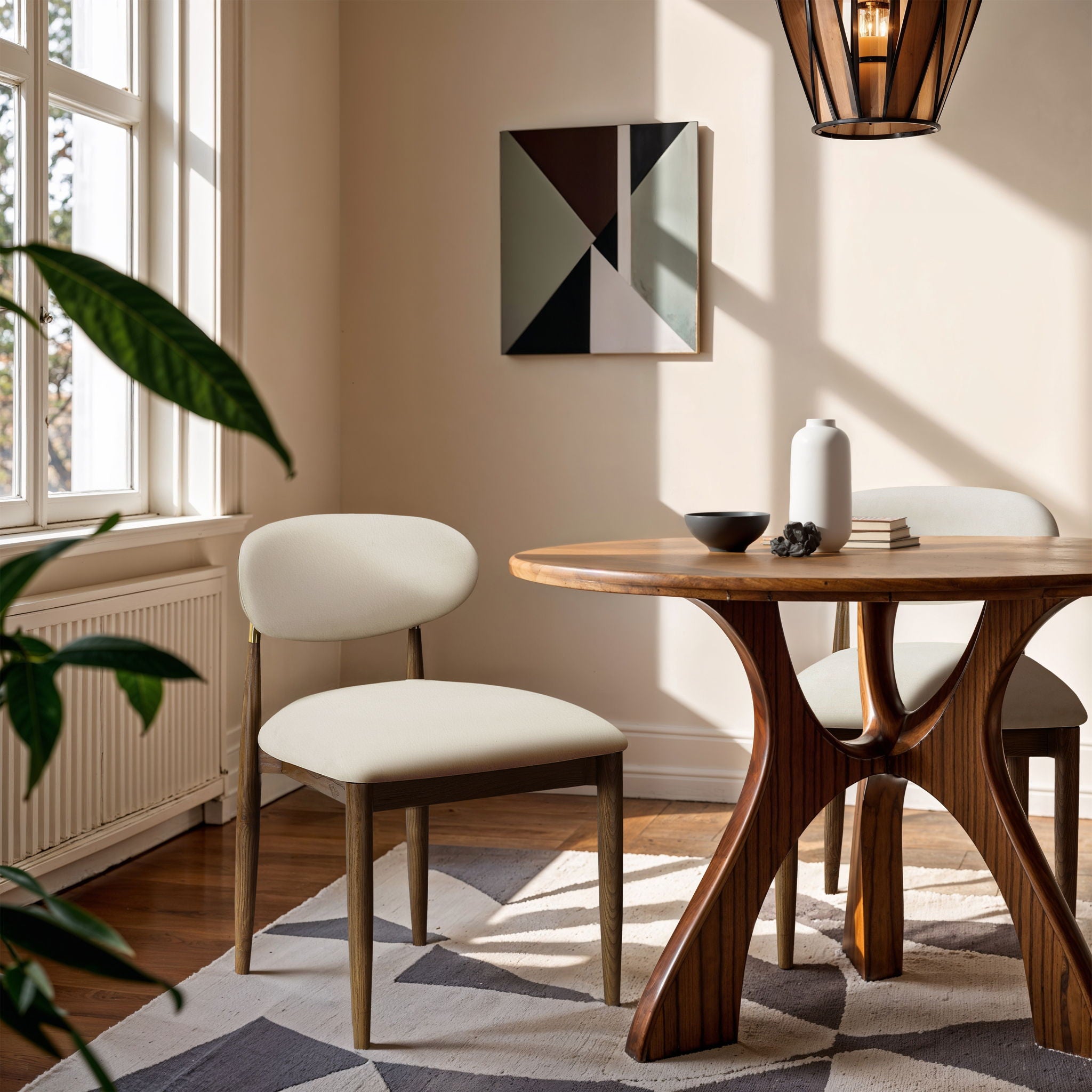 Riccio - Side Chair (Set of 2) - Walnut Frame - Urban Living Furniture (Los Angeles, CA)