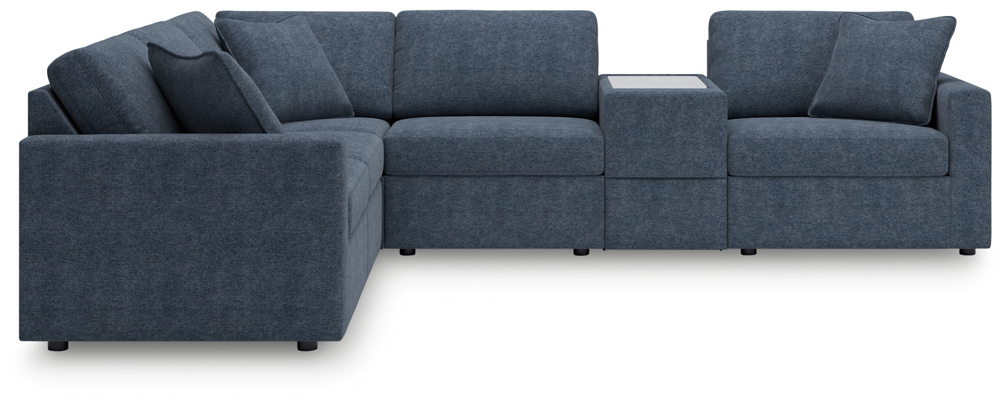 Modmax - Ink - 6-Piece Sectional With Storage Console - Fabric - Urban Living Furniture (Los Angeles, CA)