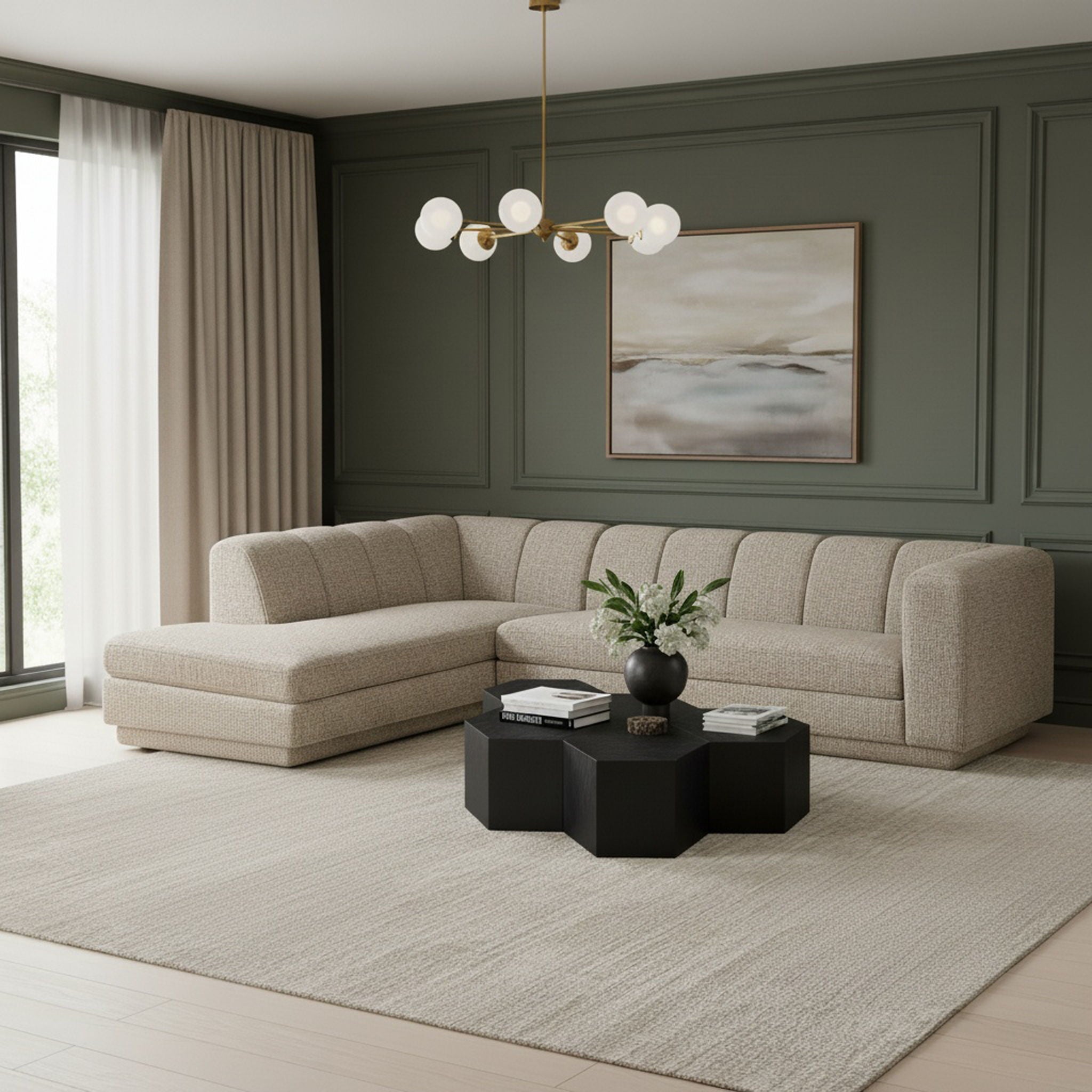Modari - Sectional - Beige - Urban Living Furniture (Los Angeles, CA)