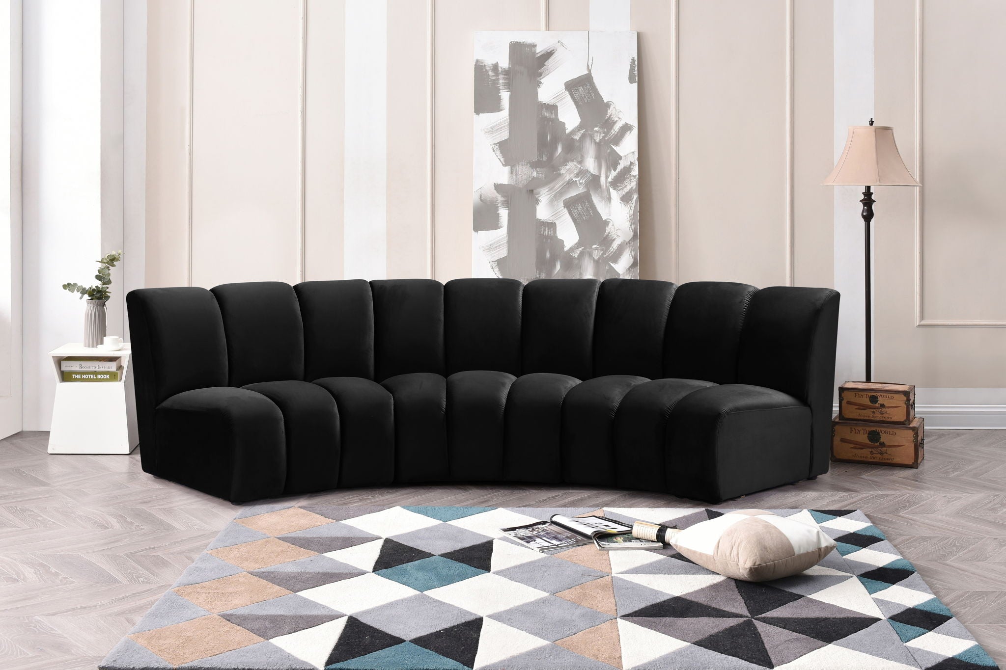 Infinity - 3 Piece Velvet Modular Sectional - Urban Living Furniture (Los Angeles, CA)