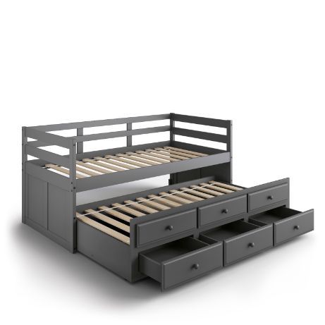 Darcie - Daybed With Trundle & Storage - Gray - Urban Living Furniture (Los Angeles, CA)