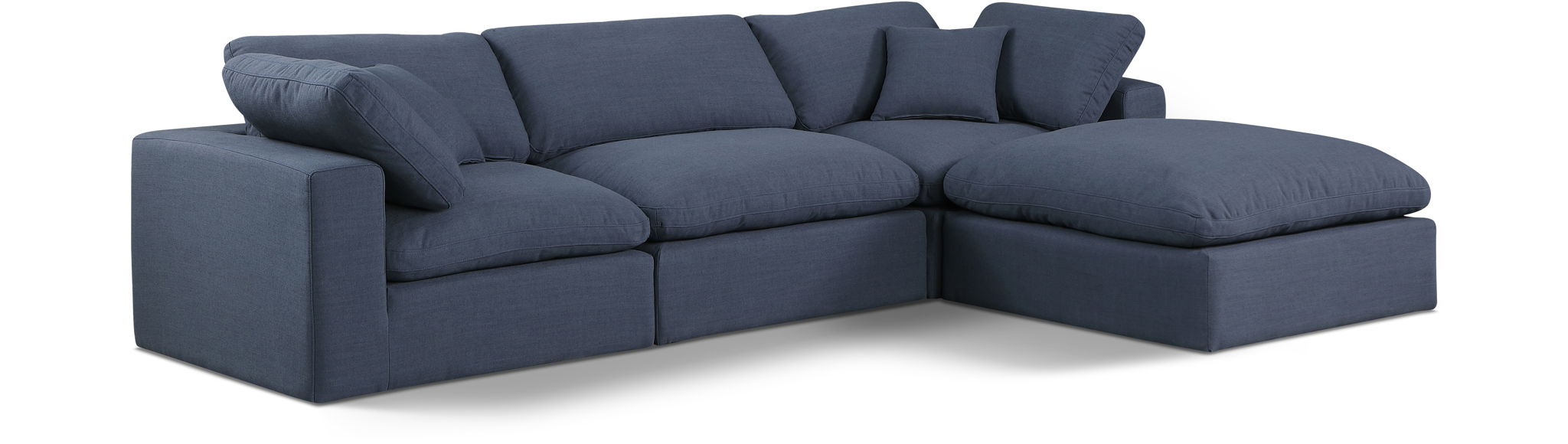 Comfy - 4 Piece Linen Fabric Modular Sectional With Chaise - Urban Living Furniture (Los Angeles, CA)