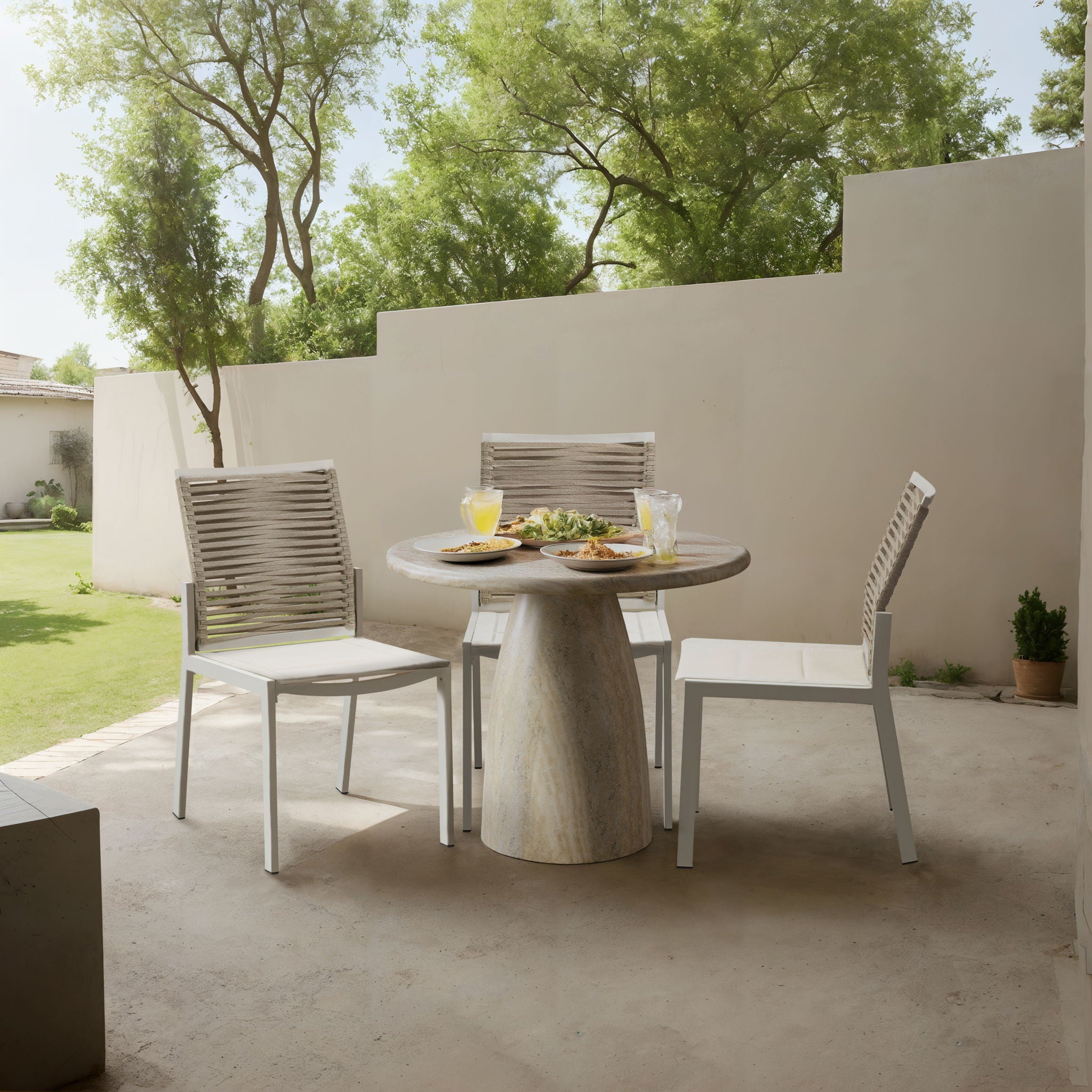 Cosenza - Round Concrete Dining Table - Urban Living Furniture (Los Angeles, CA)