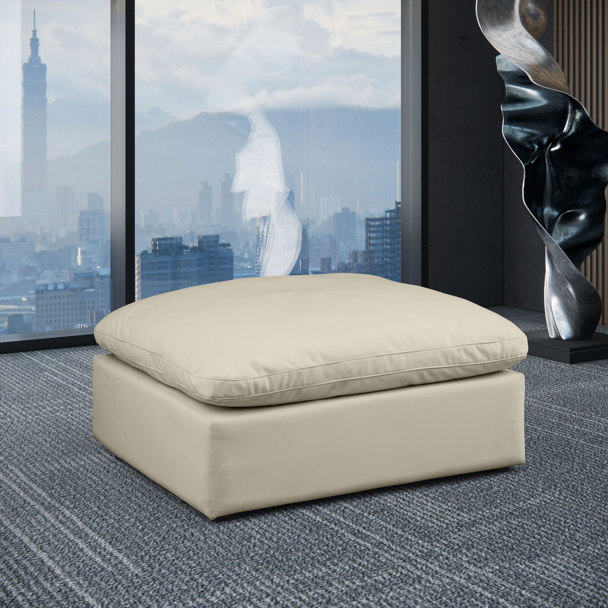 Comfy - Faux Leather Ottoman - Urban Living Furniture (Los Angeles, CA)