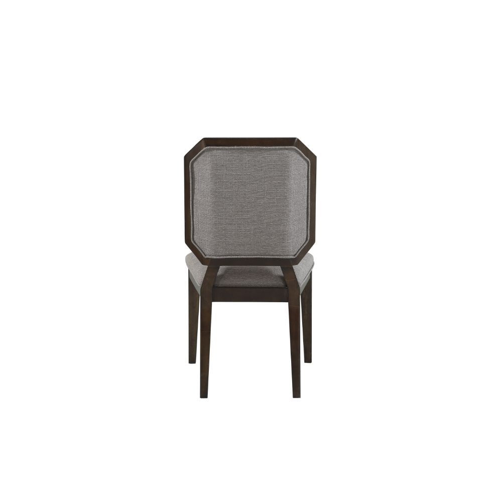 Selma - Side Chair (Set of 2) - Gray Fabric & Tobacco - Urban Living Furniture (Los Angeles, CA)