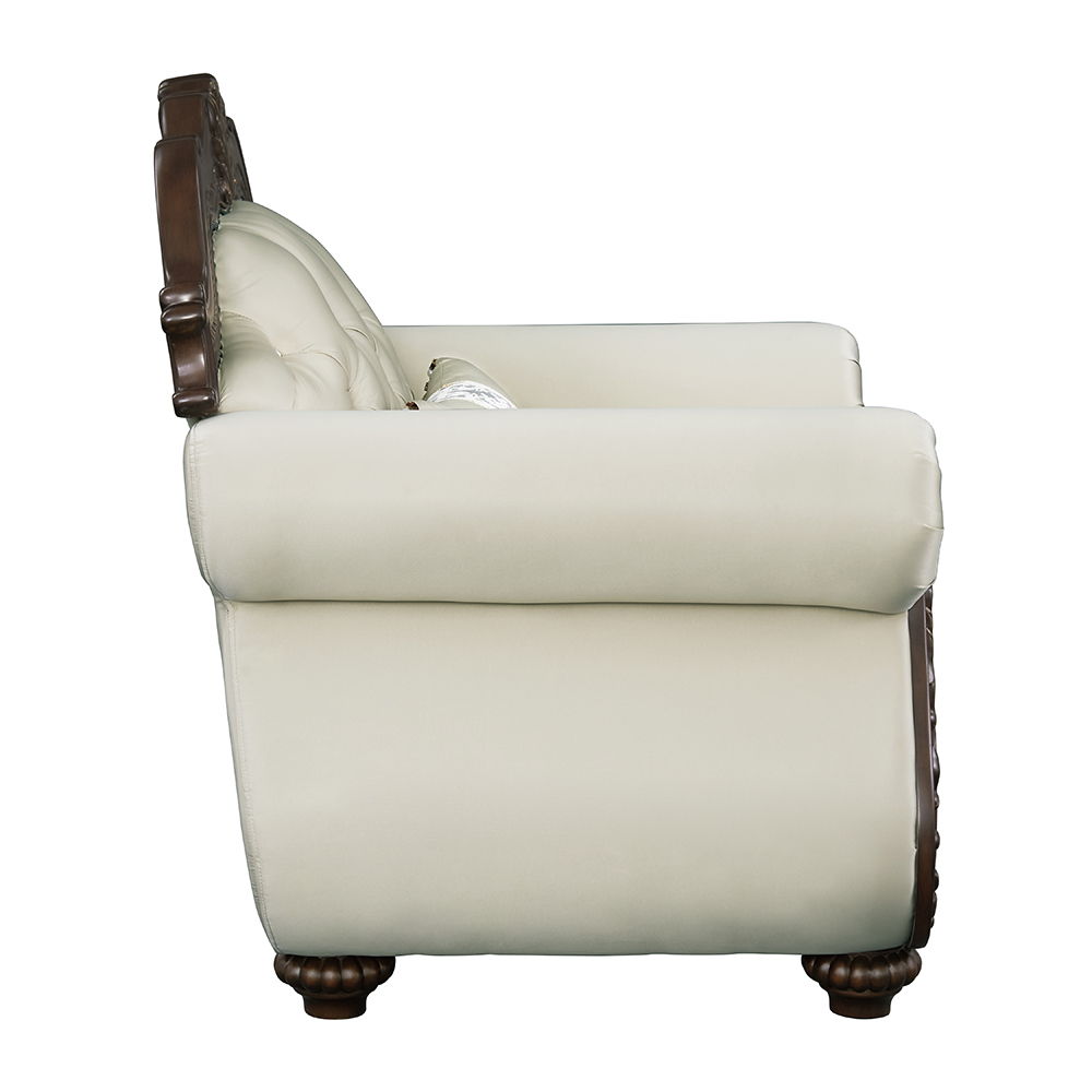 Pierce - Chair With Pillow - Beige Fabric & Cherry - Urban Living Furniture (Los Angeles, CA)