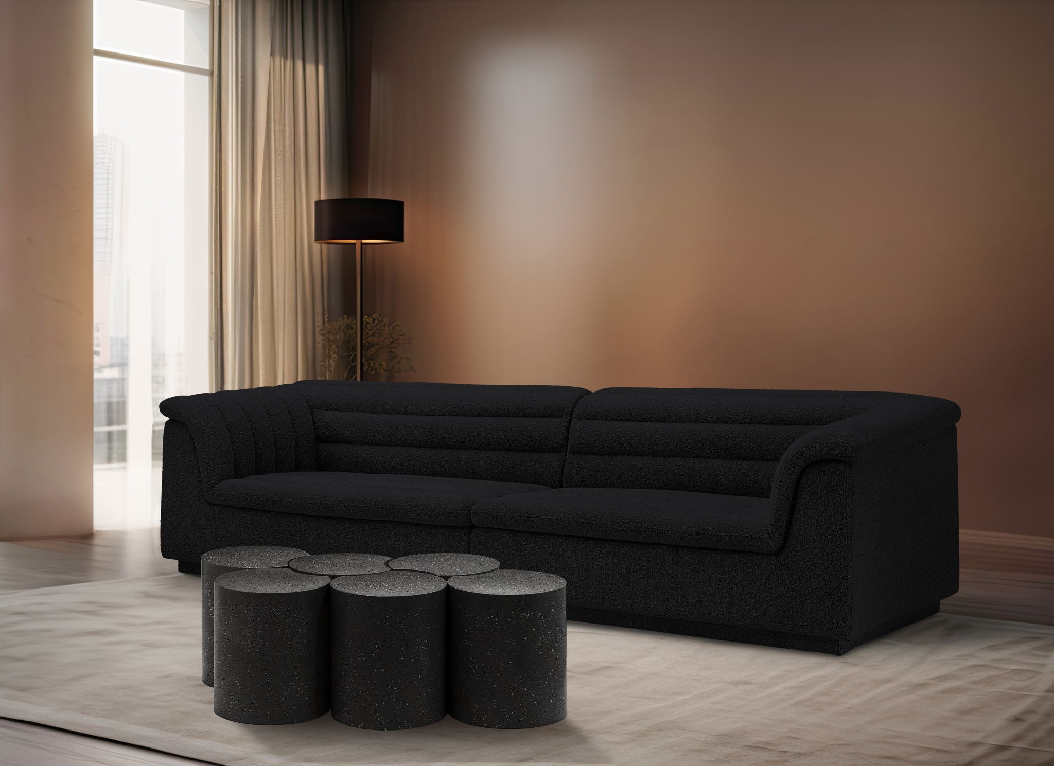 Dimple - 6 Piece Modular Coffee Table - Terazzo Finish - Urban Living Furniture (Los Angeles, CA)