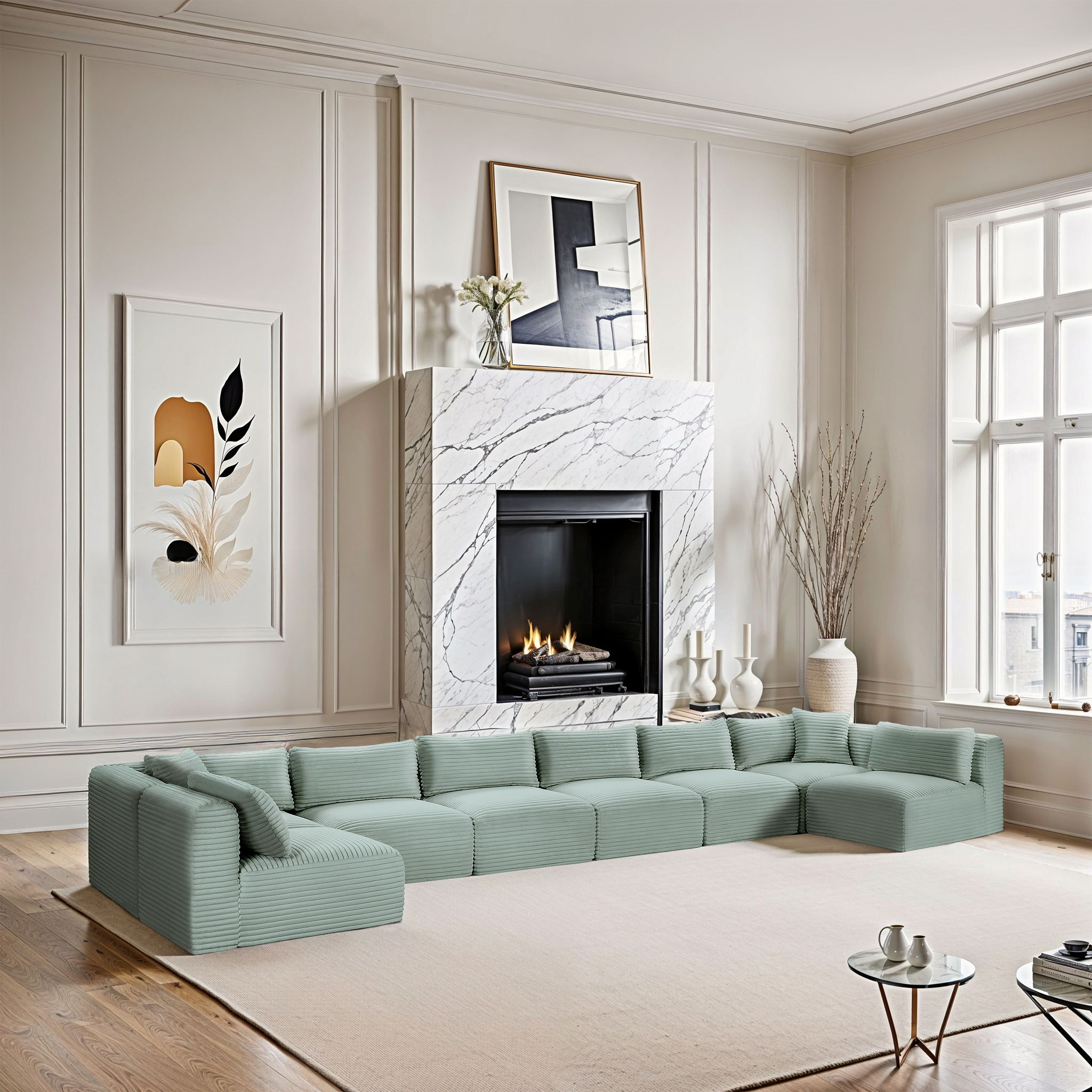 Shaggy - 8 Piece Modular U-Shaped Armless Sectional - Urban Living Furniture (Los Angeles, CA)