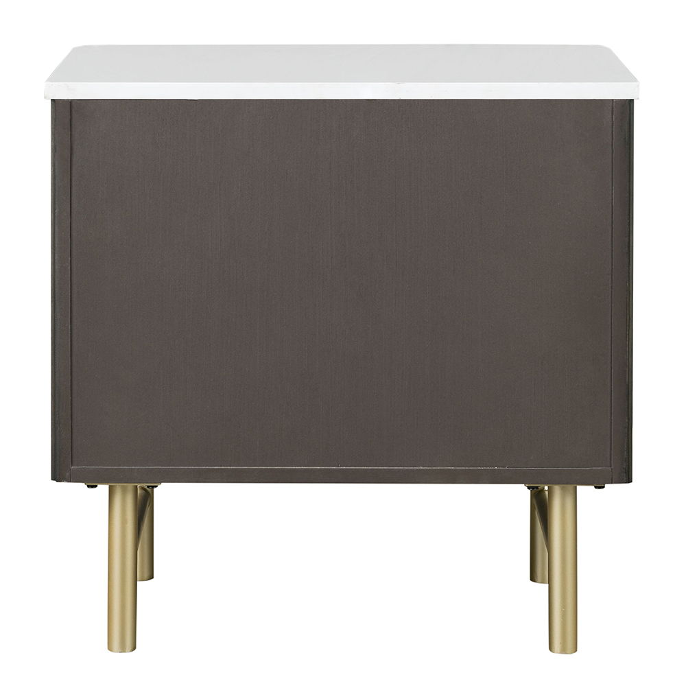 Clayten - Nightstand - Marble Top & Espresso - Urban Living Furniture (Los Angeles, CA)